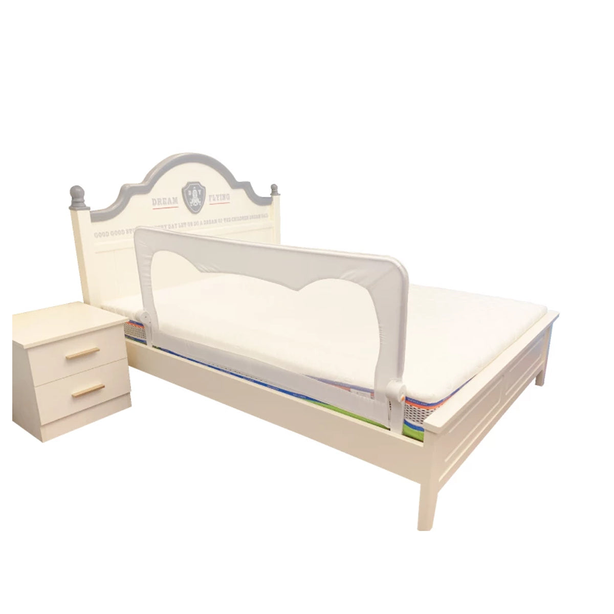 Baby Safe Bed Safety Rail Guard for Toddlers,White, 150 Cm Baby Safe Bed Safety Rail Guard for Toddlers,White, 150 Cm