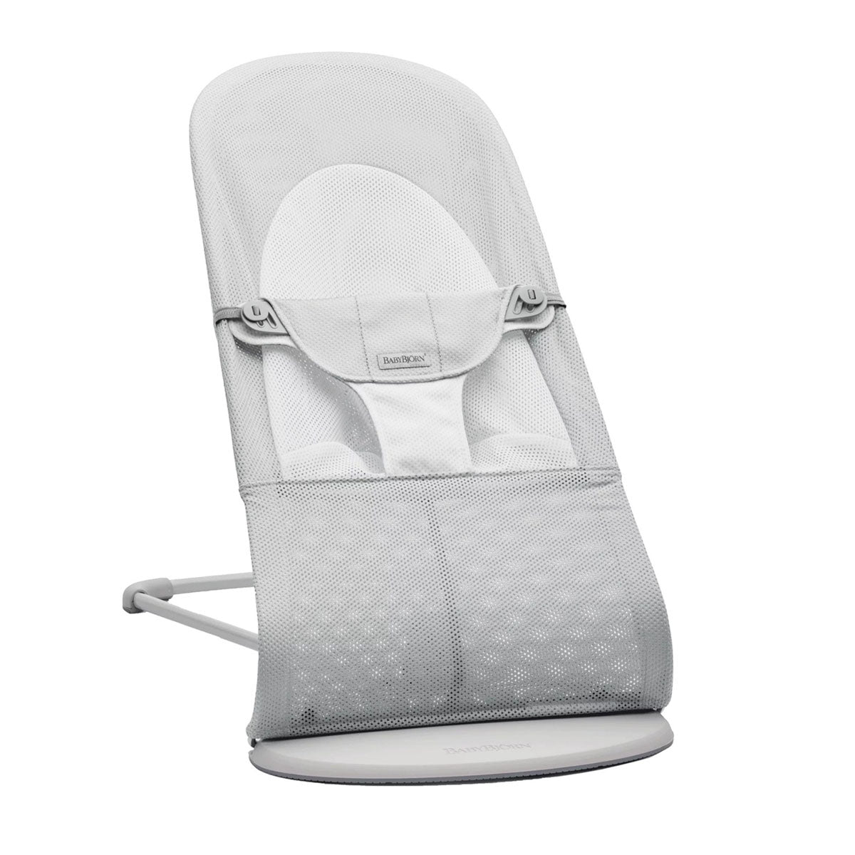 Babybjorn Bouncer Balance Soft, Mesh (Silver/White) - Light Grey Frame