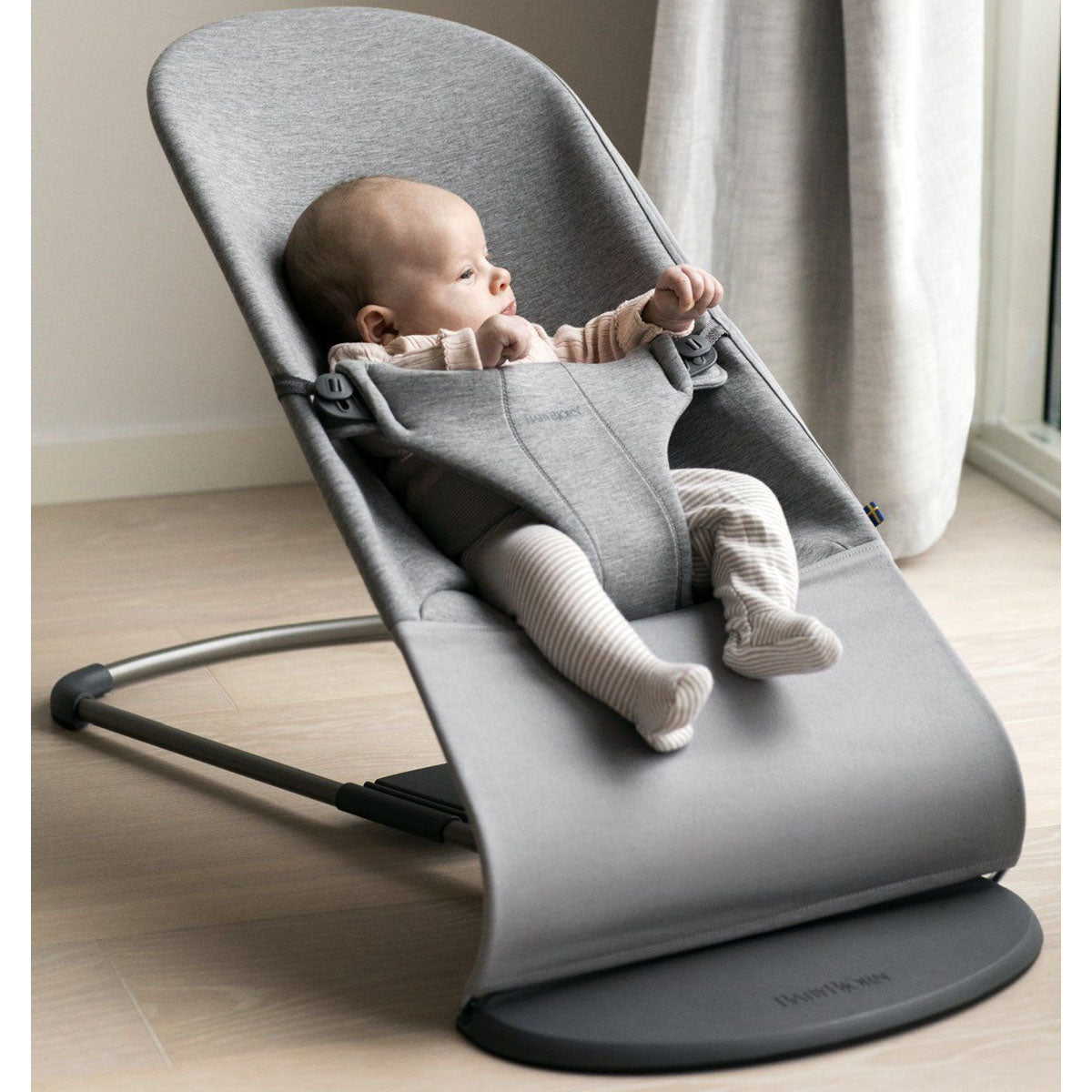 Babybjorn Bouncer Bliss, 3D Jersey - Light grey