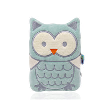 Load image into Gallery viewer, Babyjem Cherry Seeds Filled Velvet Colic Pillow Owl Green