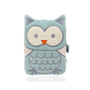 Babyjem Cherry Seeds Filled Velvet Colic Pillow Owl Green