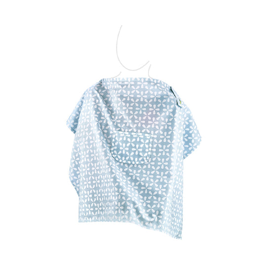 Babyjem Nursing Apron With Pocket Blue