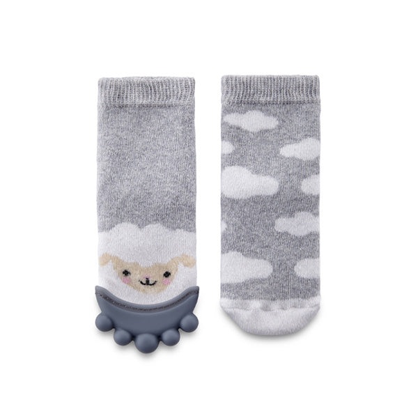 Babyjem Teehter Sock For Boys (06/12 Months) Grey