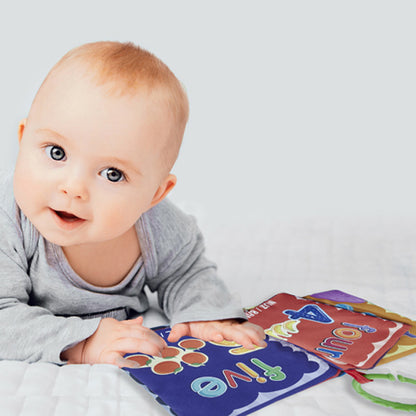 Babyjem Baby's First Soft Book With Rustling Sound Fruit Pattern