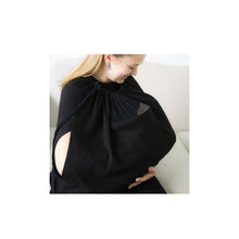 Load image into Gallery viewer, Babyjem Breast Feeding Tulle Cover Black