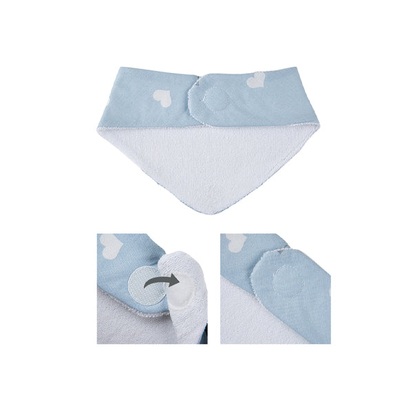 Babyjem Newborn Scarf Apron Blue