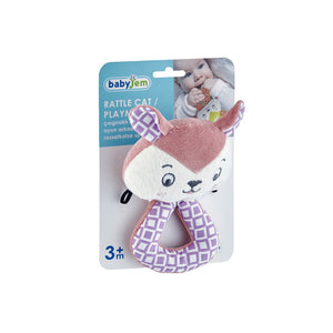 Babyjem Soft Baby Cat Rattle Toy