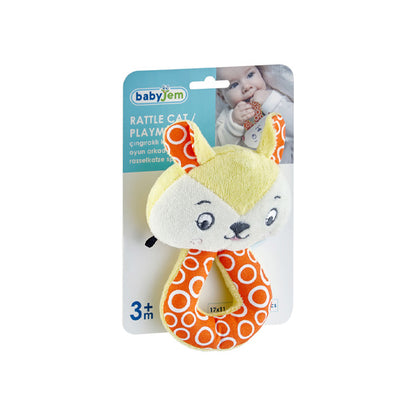 Babyjem Soft Baby Cat Rattle Toy