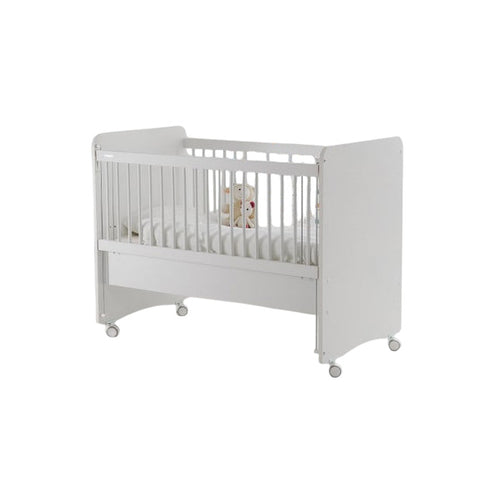 Babywhen Mother Side Crib With Wheels White (Bw 1065)