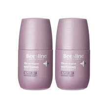 Load image into Gallery viewer, Beesline Whitening Roll On Deo Super Dry Powder Soft 2x50ml (1+1 Free)
