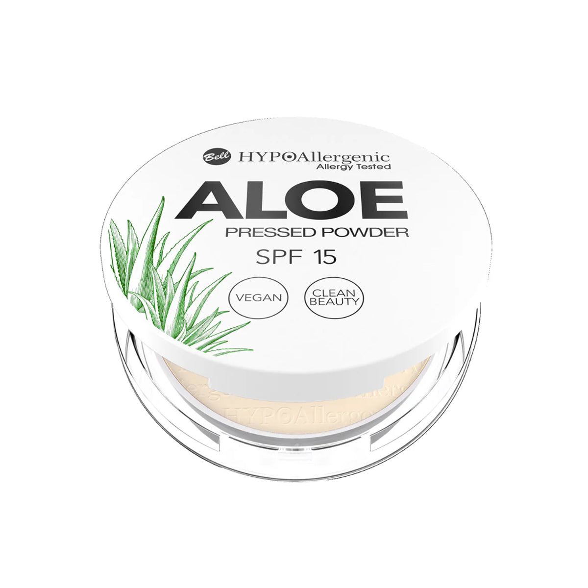 Bell Hypoallergenic Aloe Pressed Powder SPF15