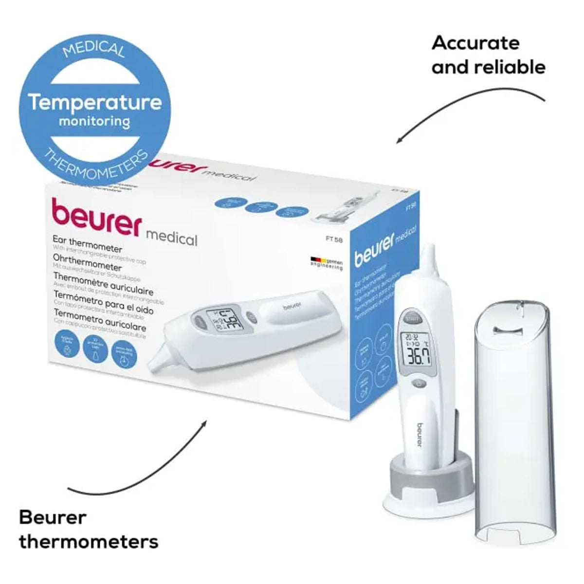 Beurer Ear Thermometer - FT 58 Beurer Ear Thermometer - FT 58