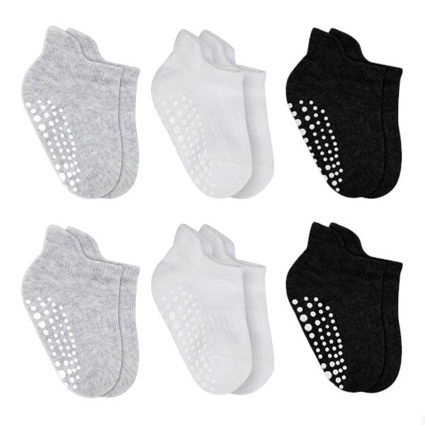 Bi̇style 6-Pairs Combed Non-Slip Liner Socks Colored