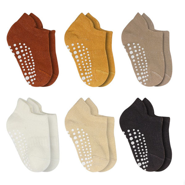 Bi̇style 6-Pairs Combed Non-Slip Liner Socks Colored