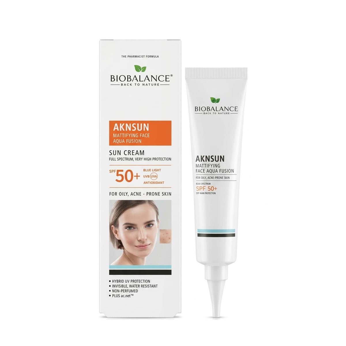 Bio Balance Aknsun Mattifying Aqua Fusion Dry Touch 50+spf 40ml