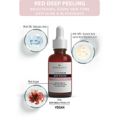 Bio Balance Deep Peeling AHA10% + BHA2% + RED ALGAE Super Serum 30ml