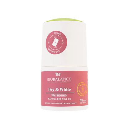 Bio Balance Dry & White Whitening Natural Deodorant Roll-On 50ml