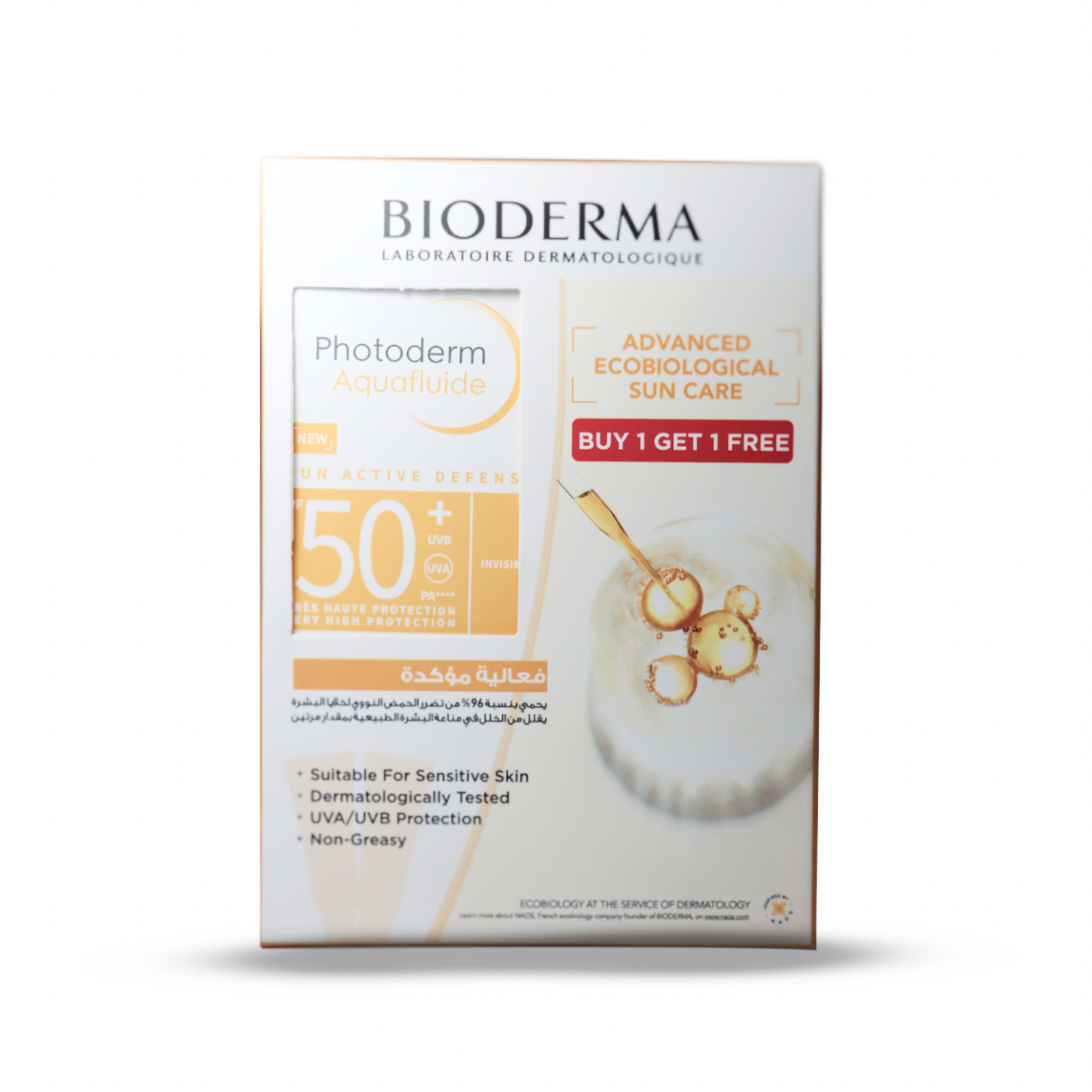 Bioderma photoderm aquafluid جاف اللمس spf 50+ 40ml + 1 مجاني Bioderma photoderm aquafluid جاف اللمس spf 50+ 40ml + 1 مجاني
