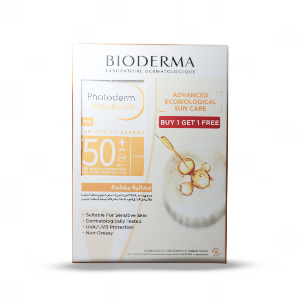 Bioderma Photoderm Aquafluid Dry Touch Spf 50+ 40ml + 1 Free