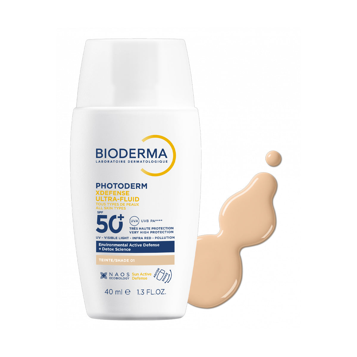 Bioderma Photoderm Xdefense Ultra Fluid Spf50+ 40ml Tinted Shade 01 Bioderma Photoderm Xdefense Ultra Fluid Spf50+ 40ml Tinted Shade 01