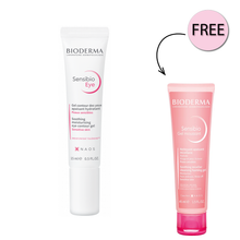 Load image into Gallery viewer, Bioderma Sensibio Eye Contour Gel 15ml  + Free Sensibio Gel 45ml