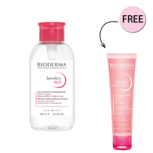 Load image into Gallery viewer, Bioderma Sensibio H2o Makeup Removing Pump 500ml + Free Sensibio Gel 45ml