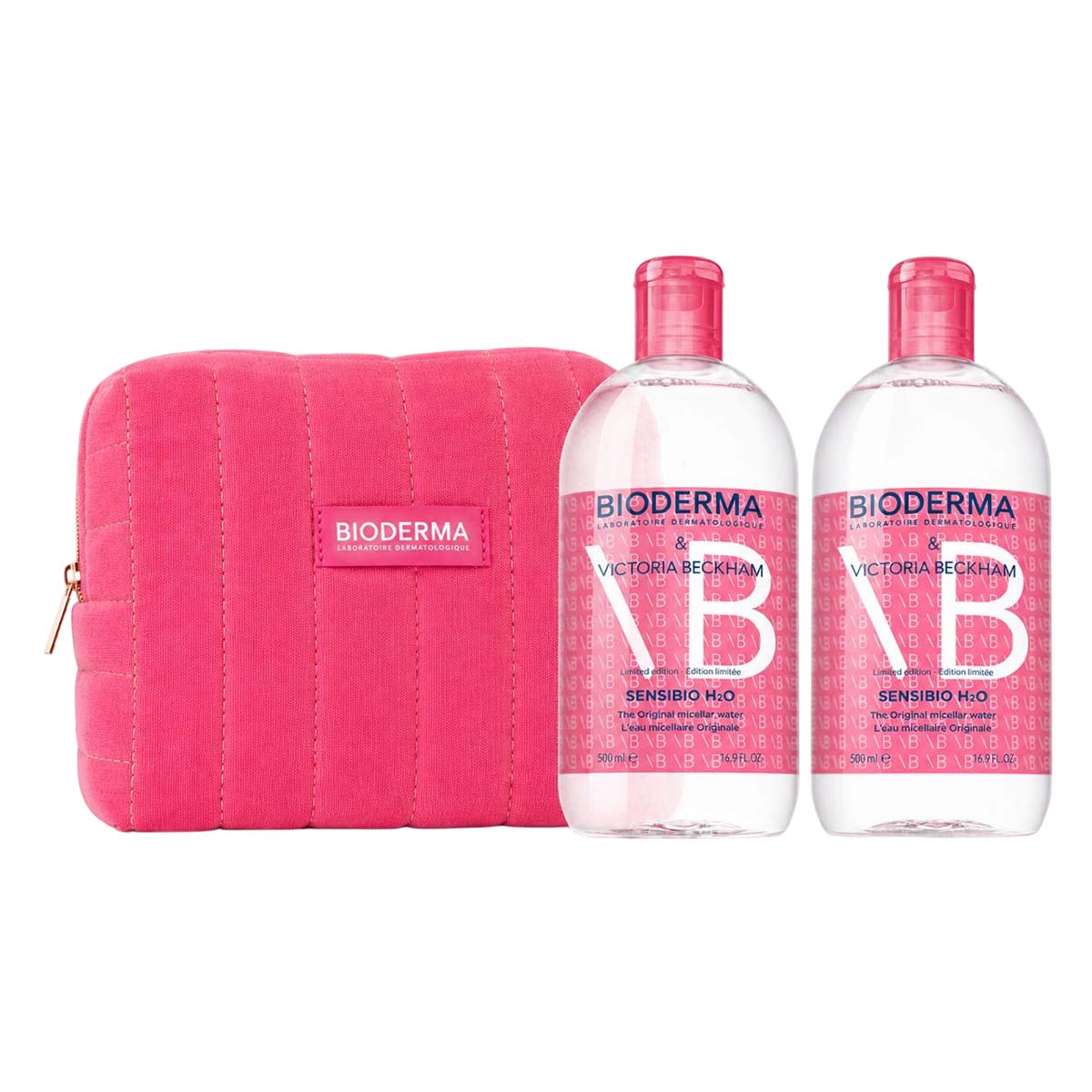 Bioderma Two Sensibio H20 Micellar Water Limited Edition 500ml + Free Bag