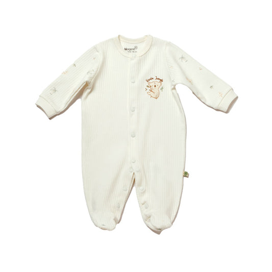 Biorganic Koala Jungle Newborn Romper Mint 0-3M