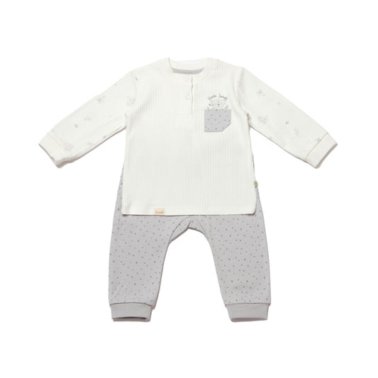 Biorganic Koala Jungle Sweatshi̇rt And Trousers Grey 