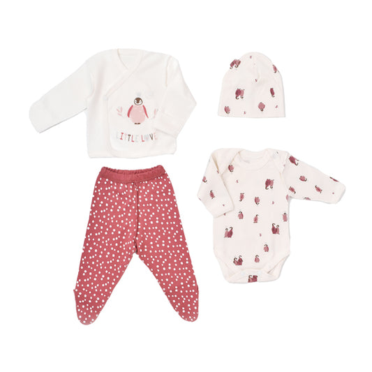 Biorganic Li̇ttle Love Newborn Set Pink ( Size 92 ) 2 Years