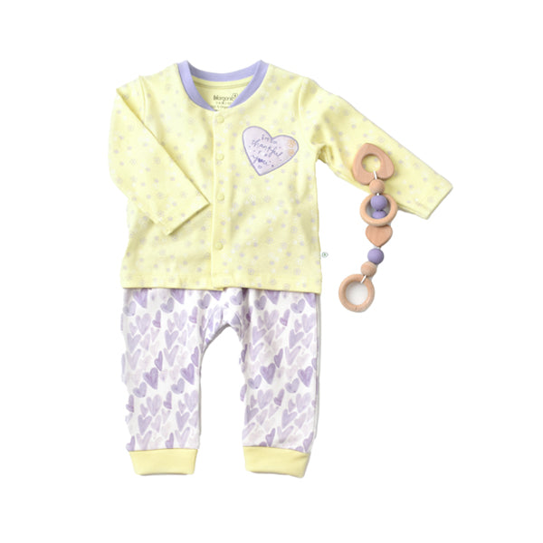 Biorganic Love You Baby Sleep Set Yellow