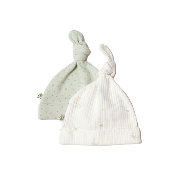 Biorganic Koala Jungle Hat 2 Pieces (Size 0-6)