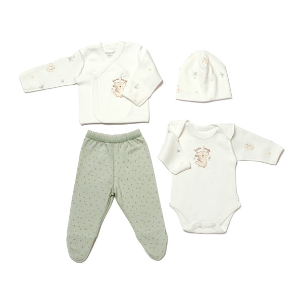 Biorganic Koala Jungle Newborn 4 Pieces Set (Size 44)