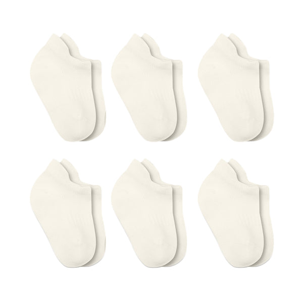 Bistyle 6-pairs Combed Liner Socks Beige