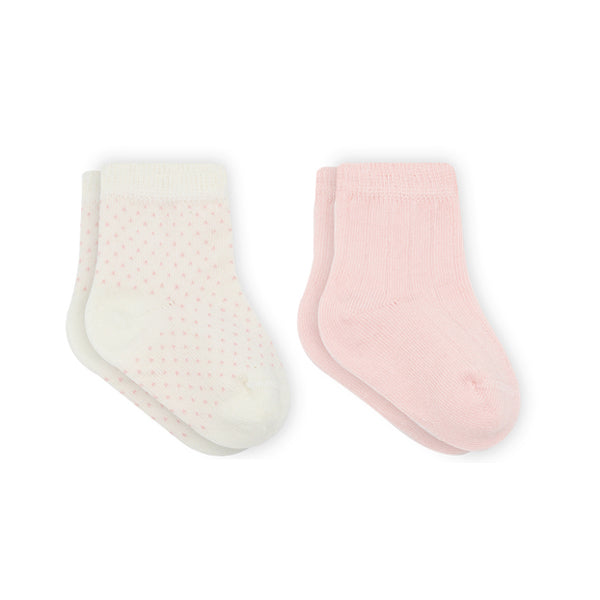 Bistyle Organic 2-pairs Combed Socks Pink