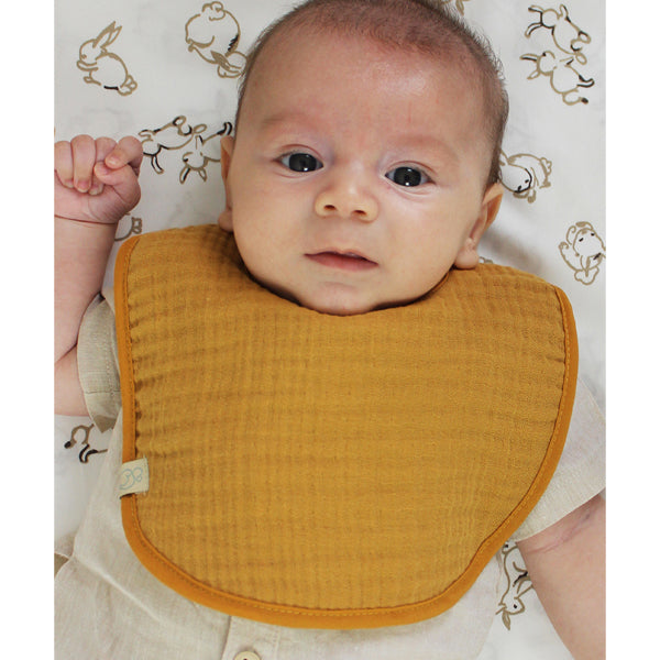 Bistyle Organic Muslin Bib (0-24 M) Colored