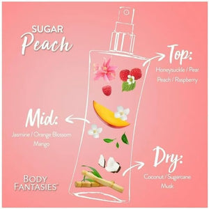 Body Fantasies Sugar Peach Body Spray 236ml