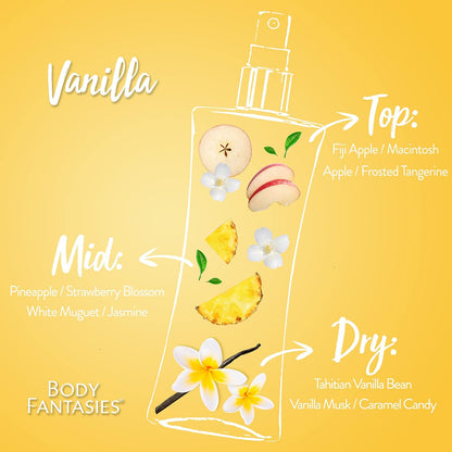 Body Fantasies Vanilla Body Spray 236ml