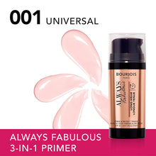 Load image into Gallery viewer, Bourjois Always Fabulous Primer 001 Universal 30ml