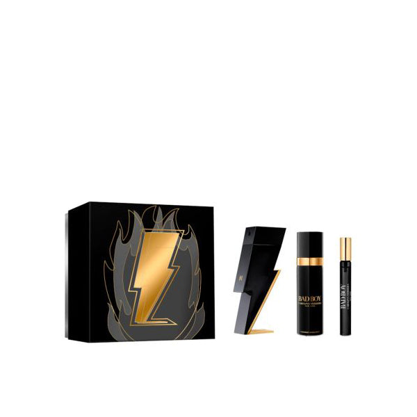 Carolina Herrera Bad Boy Extreme Edp 100ml + Edp 10ml + Shower Gel 100ml Gift Set For Men
