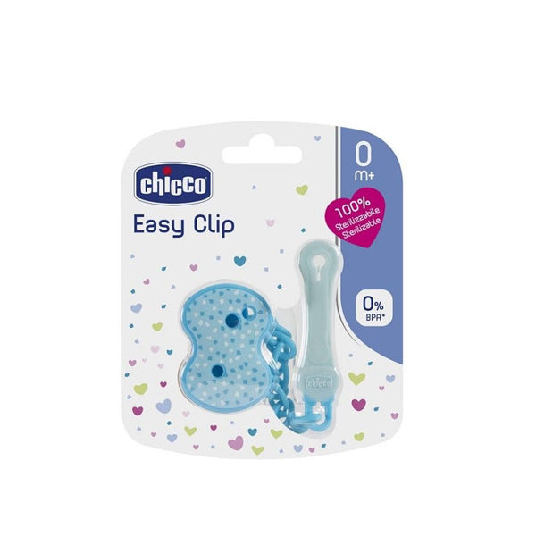 CHICCO CLIP WITH CHAIN - BLUE