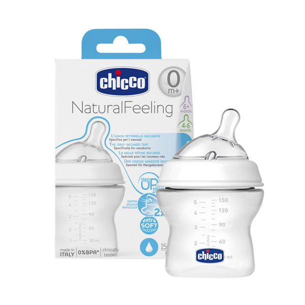 CHICCO NATURAL FEELING 0M+ 150 ML REGULAR FLOW