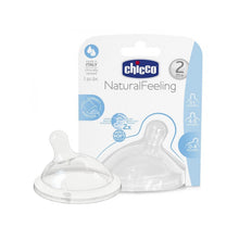 Load image into Gallery viewer, CHICCO NATURAL FEELING TEAT 2M+ MEDIUM FLOW 1 PC