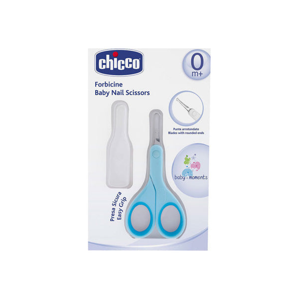CHICCO NEW BABY NAIL SCISSORS LIGHT BLUE