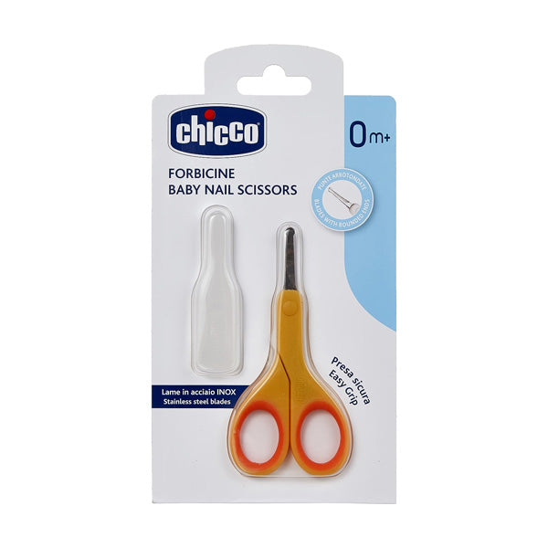 CHICCO NEW BABY NAIL SCISSORS ORANGE