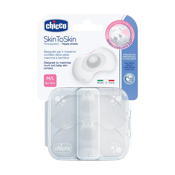 Chicco New Nipple Shields Silicone M-l