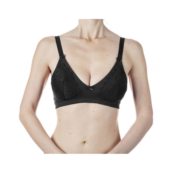 CHICCO NURSING COTTON BRA BLACK 6C