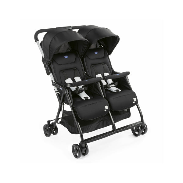 CHICCO OHLAL? TWIN STROLLER BLACK NIGHT