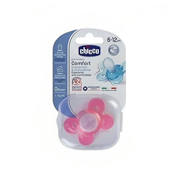 Chicco Soother Ph.comfort Pink Sil 6-12m 1pc C