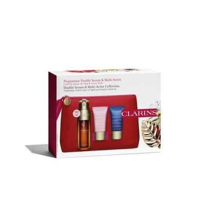 CLARINS DOUBLE SERUM & MULTI ACTIVE COFFRET SET